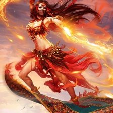 Схема вышивки «Восточная красавица»