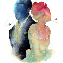 Схема вышивки «Мужчина и Женщина»