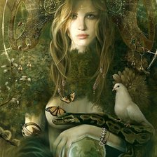 Схема вышивки «фея леса»