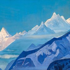 Схема вышивки «Рерих. Горы»