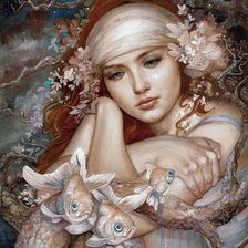 Схема вышивки «Рыбы»