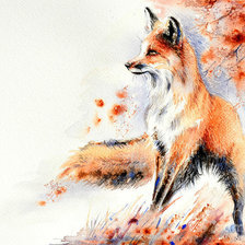 Схема вышивки «Лисичка»