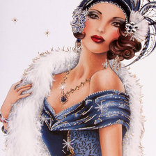 Схема вышивки «актриса»