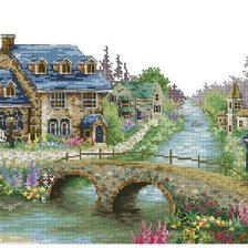 Схема вышивки «домик»