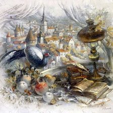 Схема вышивки «Пейзаж»