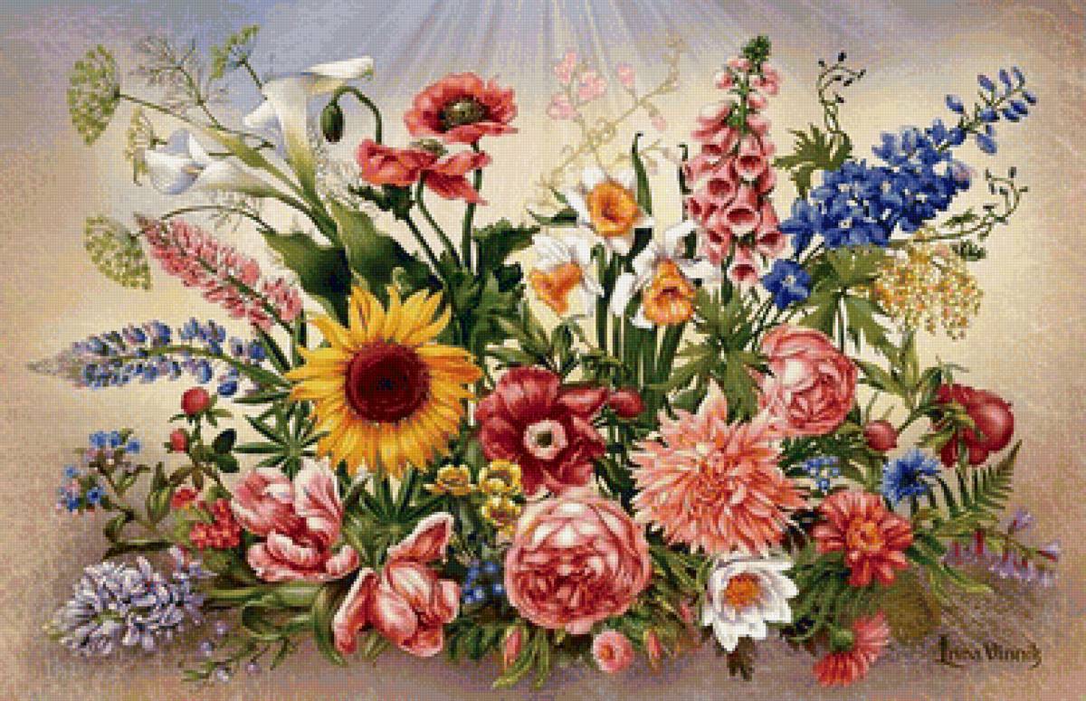 Солнечный букет - цветы - предпросмотр