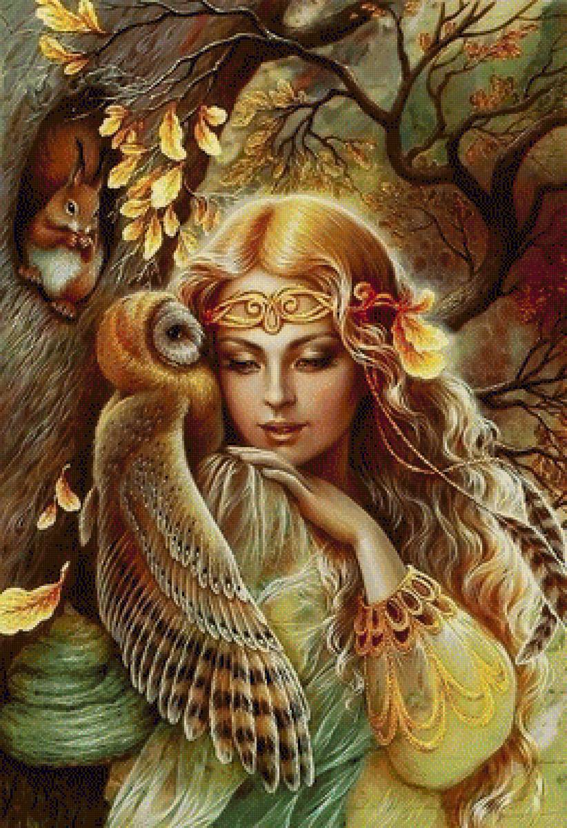 девушка осень - фэнтези - предпросмотр