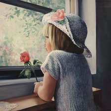 Схема вышивки «у окошка»