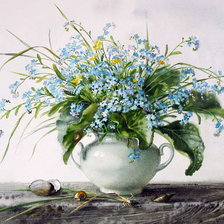 НАТЮРМОРТ С НЕЗАБУТКАМИ