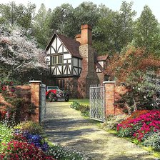 Схема вышивки «Дача»