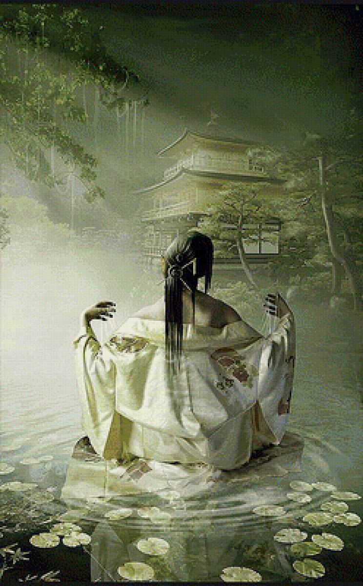 купание гейши - восток, япония, гейша - предпросмотр