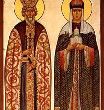 Схема вышивки «Княгиня Ольга и Владимир»