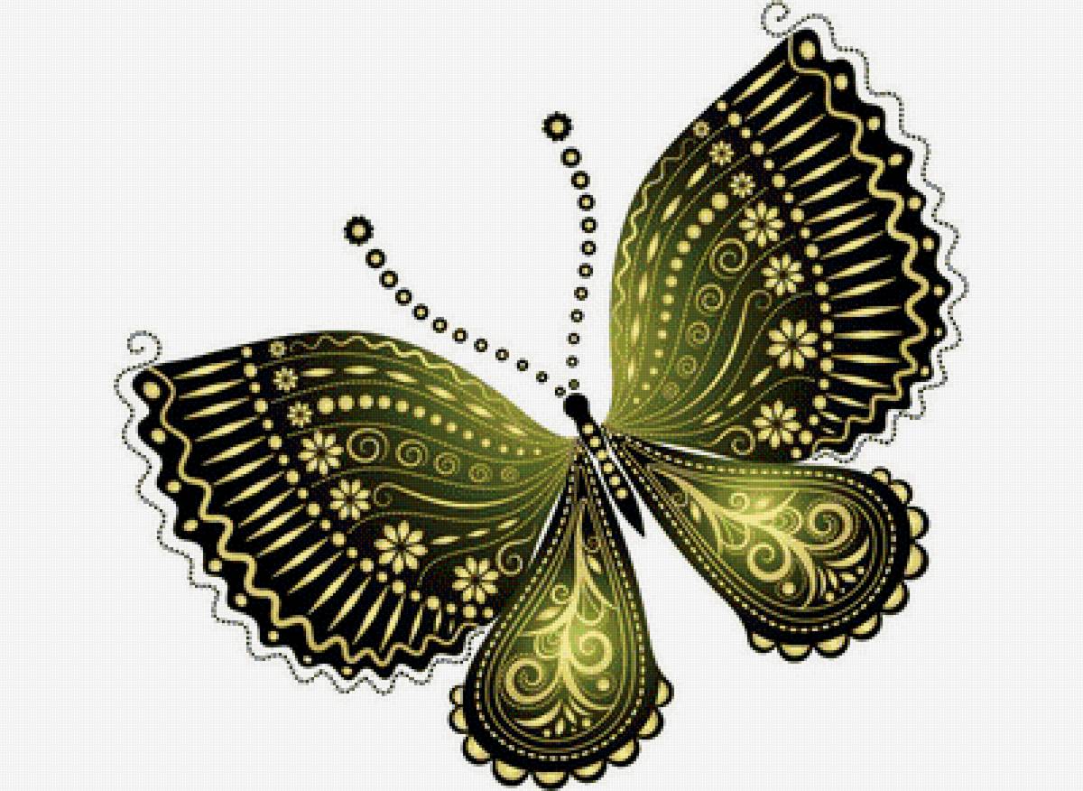 Бабочка - для подушки - предпросмотр