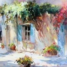 Схема вышивки «пейзаж»