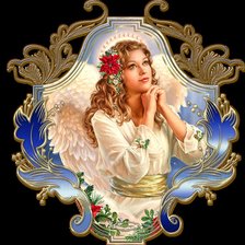 Схема вышивки «ангел»