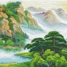 Схема вышивки «Годная река»