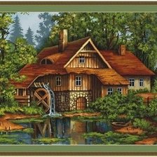 Схема вышивки «мельница»
