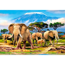 Схема вышивки «слоны калиманжаро»