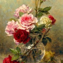 Схема вышивки «розы»