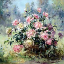 Схема вышивки «нежный букет»