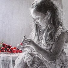 Схема вышивки «щенок в шляпе»