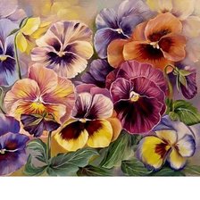 Схема вышивки «цветы»