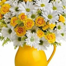 Схема вышивки «;жовтий букет»