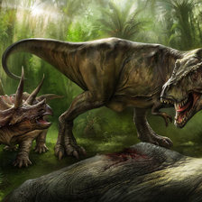 Схема вышивки «Тиранозавр»