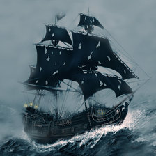 Схема вышивки «Черная Жемужина»