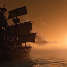 Схема вышивки «Корабль»