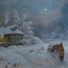 Схема вышивки «деревня 1»