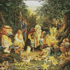 Схема вышивки «духи леса»