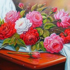 Схема вышивки ««Как хороши, как свежи были розы...»»