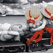 Схема вышивки «девочки»