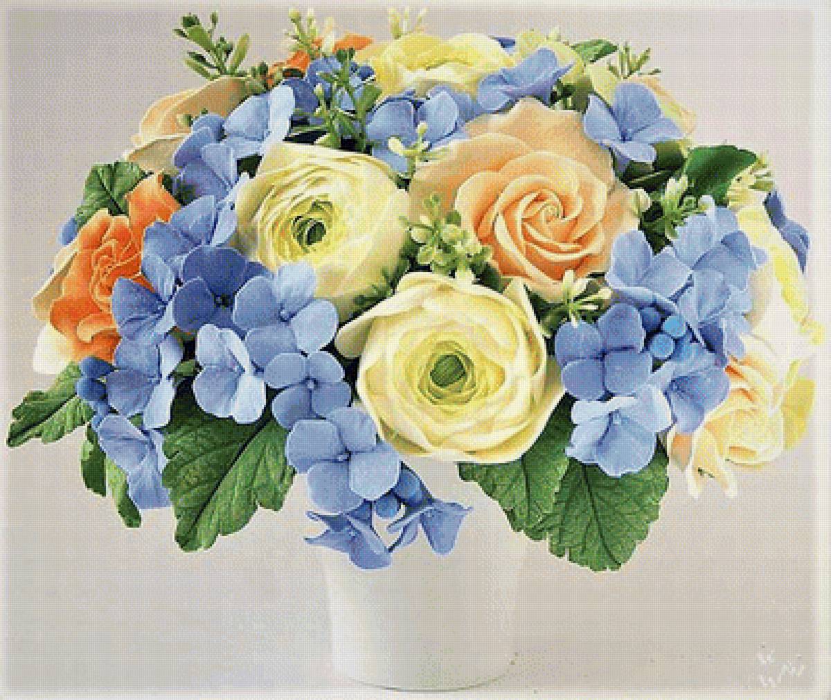 синие цветы - цветы, фото - предпросмотр