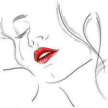 Схема вышивки «девушка»