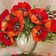 Схема вышивки «Маки»