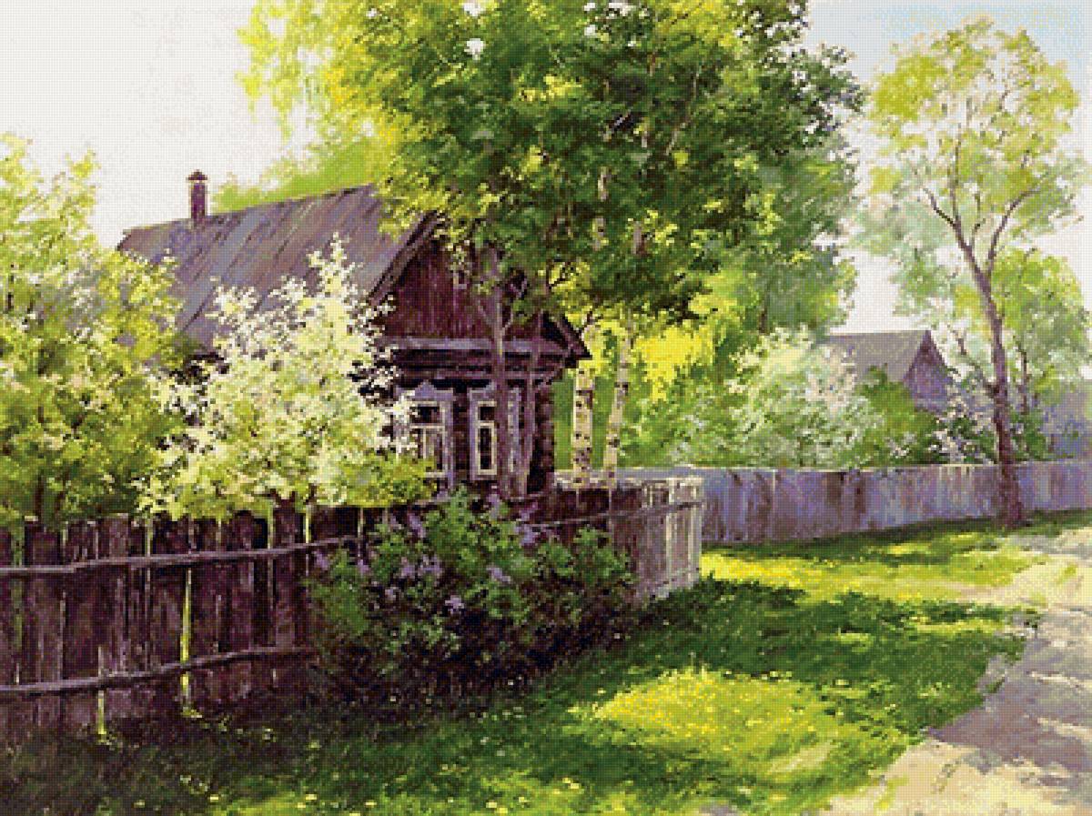 солнечный - лето, картина, живопись - предпросмотр