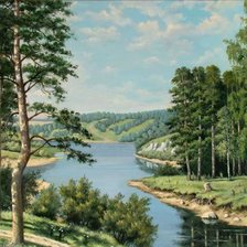 Схема вышивки «река»