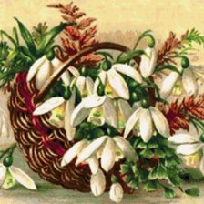Корзинка с Подснежниками
