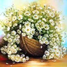 Схема вышивки «ромашки у Наташки»