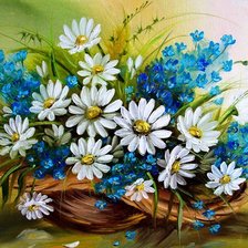 Схема вышивки «Ромахи»