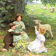 Схема вышивки «дети»