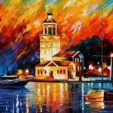 Схема вышивки «Башня Девы Стамбул»