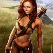 Схема вышивки «леди-воин»