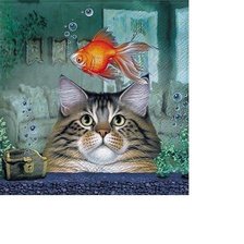 Схема вышивки «котик»