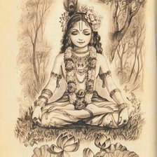 Схема вышивки «Кришна»