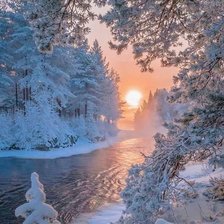 Морозная зима