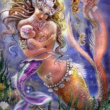 Схема вышивки «русалка»