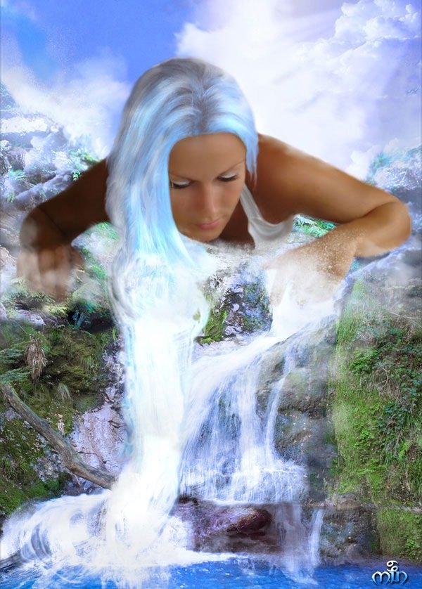 дева-водопад - оригинал
